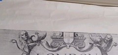 Very Rare Long view London bankside 1647 pub. no.112 Sheet 4 1970☆25×19needsfix☆