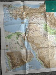 Bartholomew World Travel Map – Middle East – Vintage – Scale 1:4,000,000 – Good