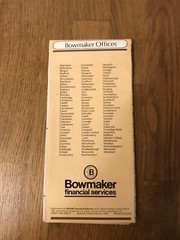 Bowmaker Financial Services 1982 Motoring Map Of Britain