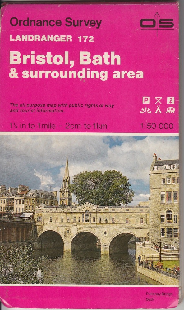 Ordnance Survey 1:50,000 Landranger Series Sheet 172 – Bristol, Bath & area