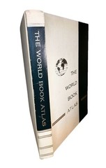 1970 World Book Atlas – 392pg Oversized Hardcover Book ~ 14 3/8 x 11 1/4inch