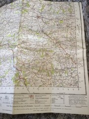1946 Ordnance Survey New Popular Edition One Inch Cloth Map Barnstaple