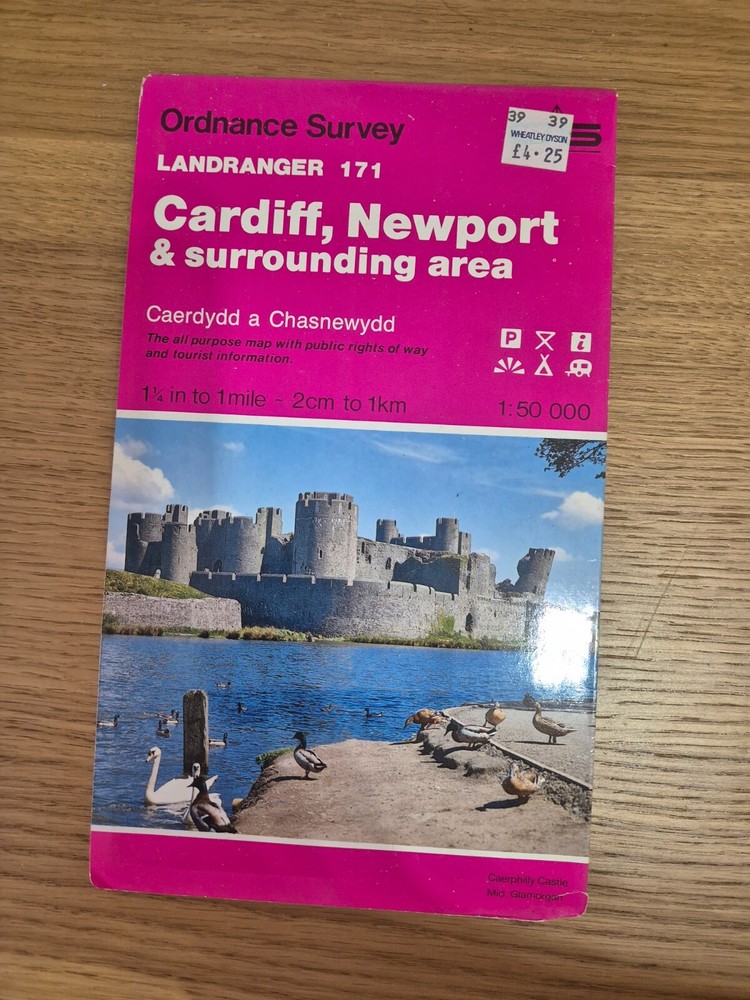 Ordnance Survey Map 1:50 000 – Cardiff, Newport