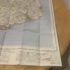 Ordnance Survey One Inch Map Sheet 173 East Kent 1959