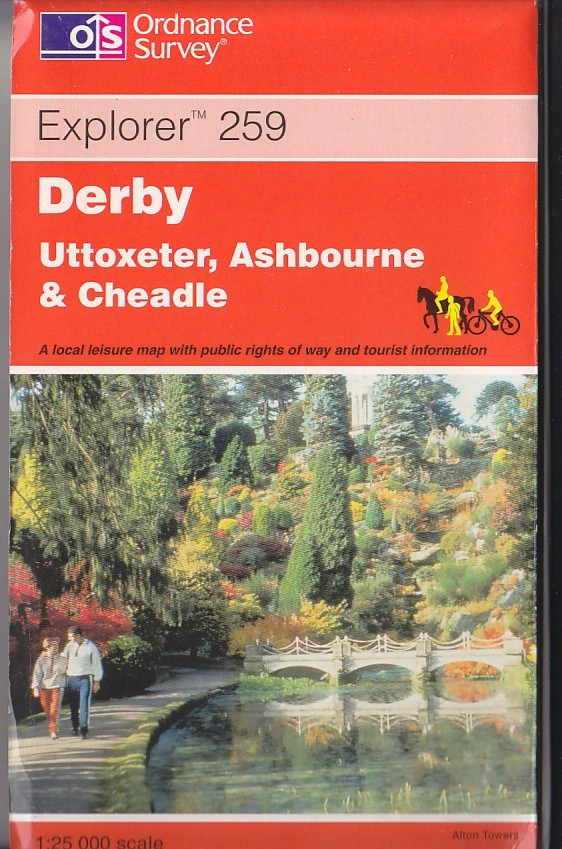 Ordnance Survey 1:25,000 Explorer Map Sheet 259: Derby