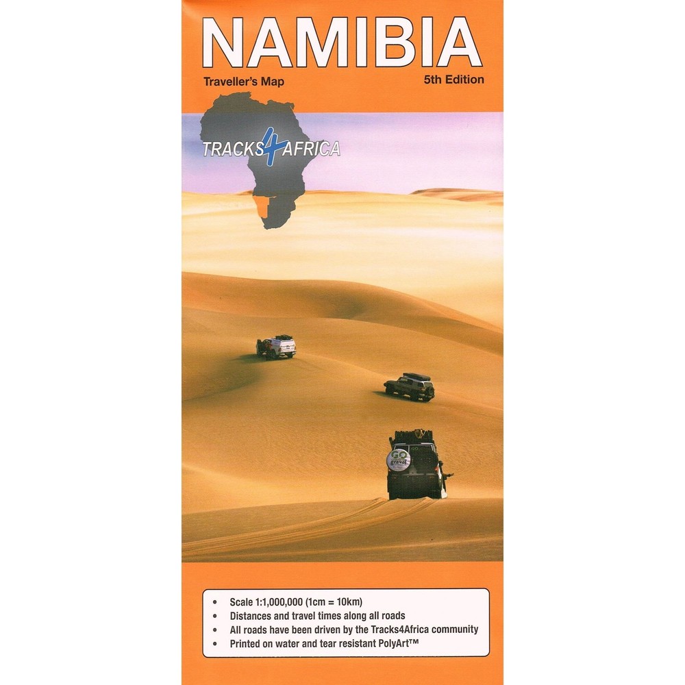 Namibia Tracks 4 Africa Map – Self Driving accommodation essential tourist info