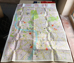 London Geographia vintage map, Circa 1970s