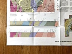 Lot of 3 paper geological maps of Montgomery County Maryland & Kensington USGS
