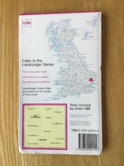 1994 Ordnance Survey Landranger Map 155 Bury St Edmunds & Sudbury (inc Hadleigh