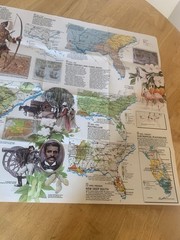National Geographic The Making of Americe Deep South Map Magazine 1983