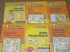 France – Michelin Local Maps – choice of sheets 313-337 – 2002-2013 good condit