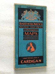 Vintage Batholomews Half Inch Maps Cloth Fabric Sheet 17 Cardigan