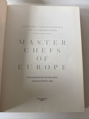 Master Chefs Of Europe by Ronay, Egon Hardback Book The Fast Free Shipping