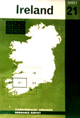 IRELAND Ordnance Survey sheet 21 ~ KILLARNEY ~ 1967