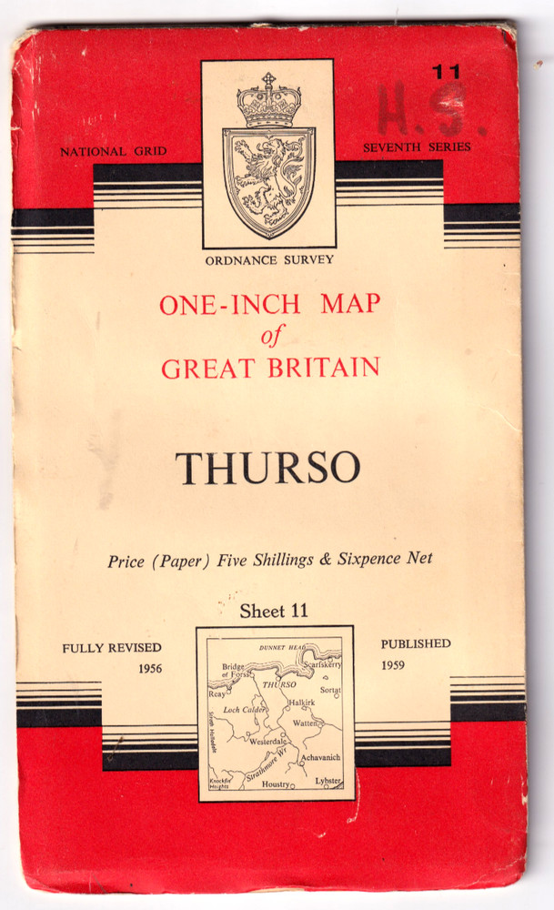 THURSO – Ordnance Survey One Inch Map (Seventh Series)