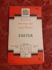 Exeter Paper Ordnance Survey Map Sheet No 176