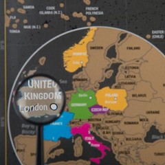 Interactive A3 Scratch Off World Map & UK Map Set – Perfect Travel Memories