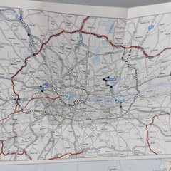 RAC Route Map Of Great Britain 1976 Through Routes to Weymouth
