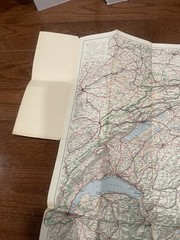 Carte Routiere De La Suisse Map fold out map vintage