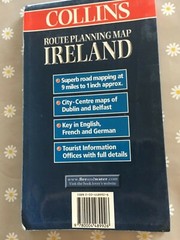 Collins Route Planning Map Ireland – Includes centre plans of Belfast + Dublin