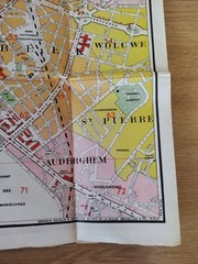 Map of Brussels and Sightseeing (R De Rouck, 1st edition) Pre-1944