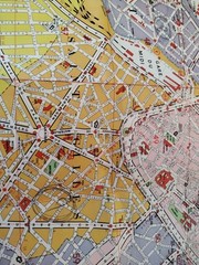 Map of Brussels and Sightseeing (R De Rouck, 1st edition) Pre-1944