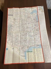 1962 Enco Central and Western United States and Adjacent Canada Map