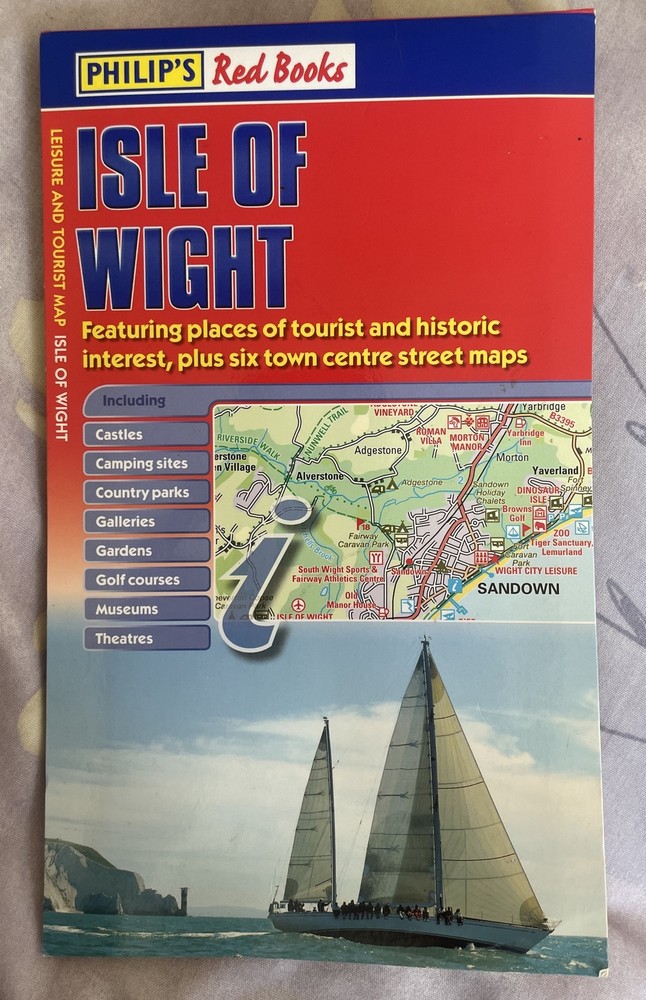 Isle of Wight Map Philip’s Red Books: Leis… by Philip’s Maps Sheet map, folded