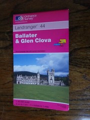OS MAP BALLATER GLEN CLOVA CRAITHE BALLOCHAN MARYWELL FERN DYKEHEAD BRIDGEND VGC