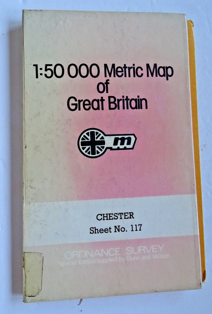 Ordnance Survey Map – Library ed’n- Chester Sheet 117 – hard cover – Laminated