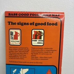 Rare Vintage 1981 Good Food Road Map Folding Northern England Southern Scotland