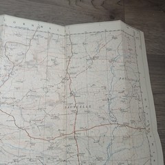 Vintage Ordnance Survey 2.5 Inch Map Sheet SS 20 Bude Cornwall 1965 Folded