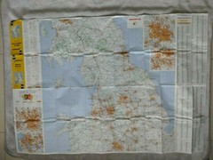 Michelin Yellow Map 402 Midlands, The North, Lake District & Borders 1: 400000