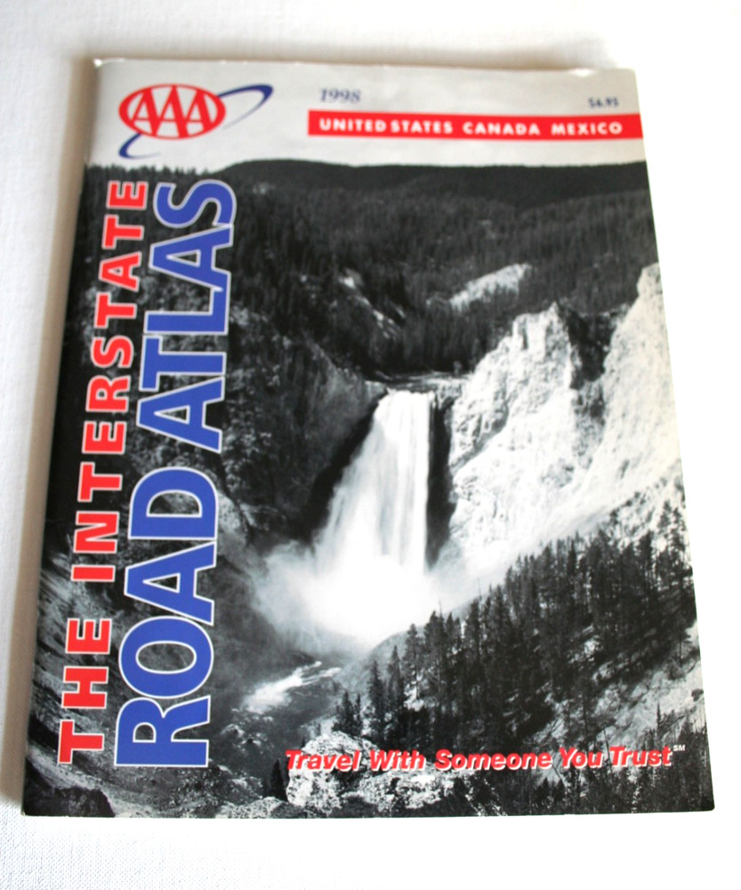 1998 AAA ROAD ATLAS USA Canada Mexico 8 1/2 x 11 – VGUC