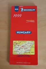 Michelin Map Hungary 925 1:400,000 Road & Tourist Sheet Map – 1999