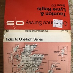 Taunton & Lyme Regis – Old 1970 Ordnance Survey One-Inch Map Sheet 177
