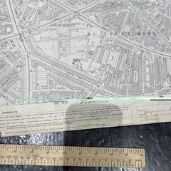 Ordinance Survey 25 Inch To The Mile Large Scale Map 1935 Southwark. London