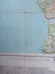 Bartholomew’s Paper Maps X2 Oxford & Mid Wales Contoured Half Inch Vintage