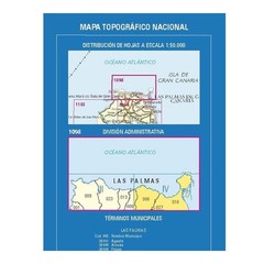Spain map 1098-IV: Las Palmas De Gran Canaria hiking walking topographic 1:25K