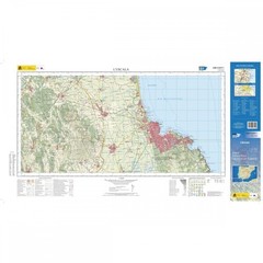 Spain map 0296-II/0297-I: L’Escala hiking walking cycling topographic 1:25K