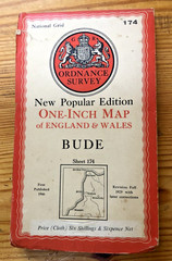 Ordnance Survey Maps 1″ Minehead Frome Newquay Bude Barnstable Exeter Weston