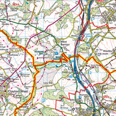 (G120) Map of Wakefield WF Postcode Sectors, Poster of Wakefield Postcodes
