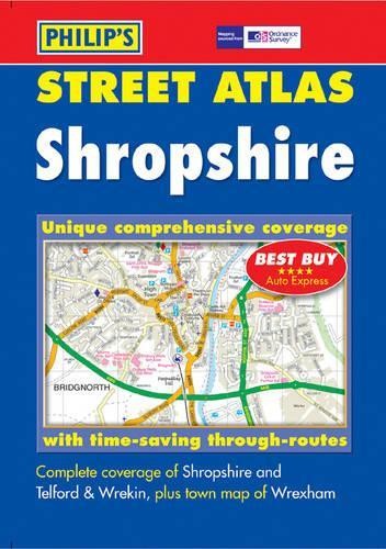 Philip’s Street Atlas Shropshire: Pocket by Philip’s Maps Paperback / softback