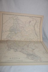 EUROPEAN RUSSIA 1877 Antique Map Print W & AK Johnstone FINLAND, BLACK SEA