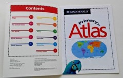 Primary Atlas Includes Continents World United States Maps US 1st 2nd Grade 1 2