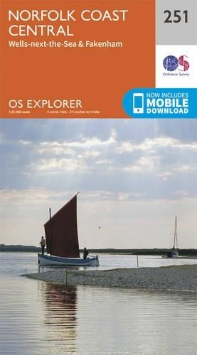 Norfolk Coast Central (Map) OS Explorer Map