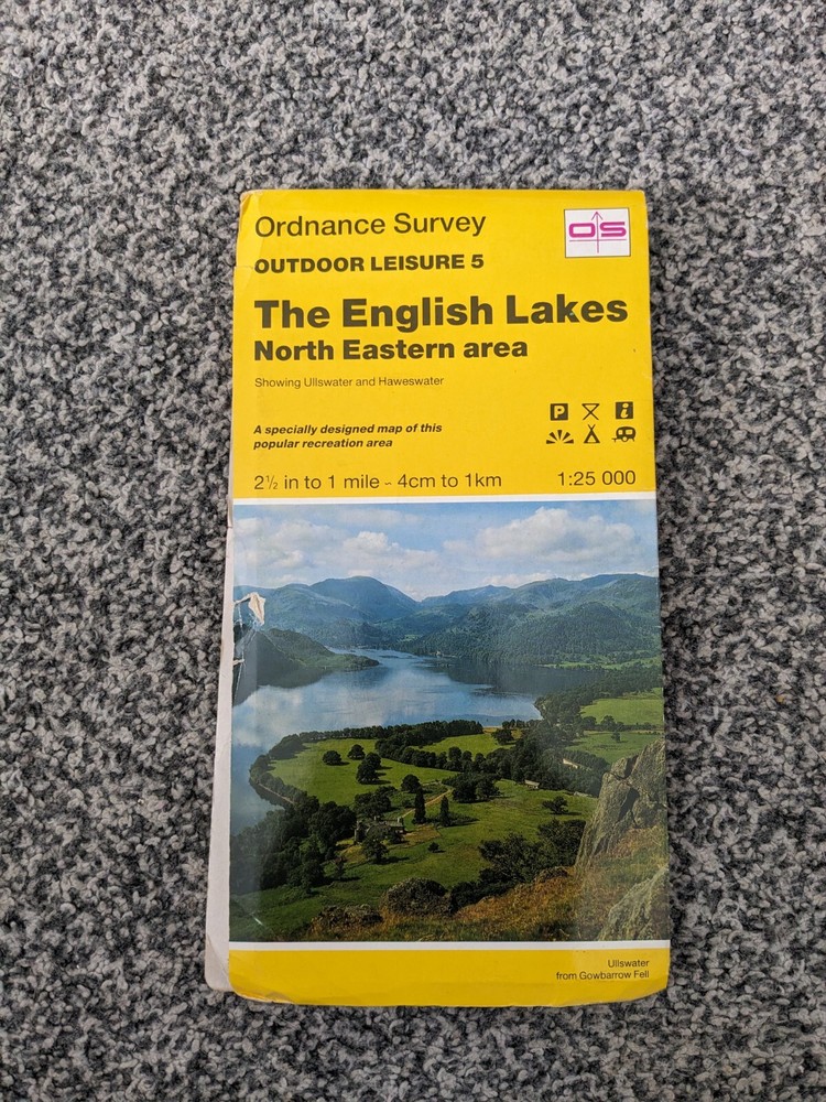 Ordnance Survey English Lakes Ullswater Haweswater Outdoor Leisure Map 5