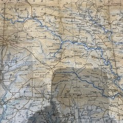 1921 Ordnance Survey One Inch Cloth Tourist Map Of Exmoor Exmoor Forest