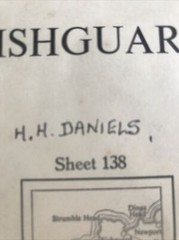 Vintage Ordnance Survey One-Inch Map Sheet 138 Fishguard (1962) National Grid