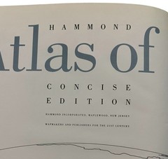 Hammond Concise Atlas of the World Classics Edition Tire Masters Inc Promotional